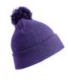 RC028B RC028J Result Core Kids Pom Pom Beanie Purple colour image
